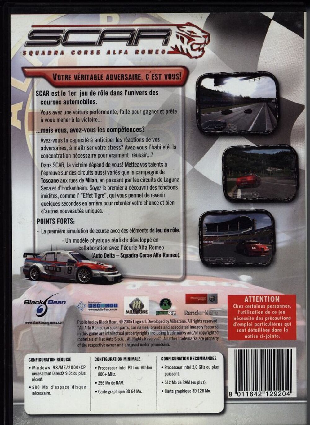 Scar pour PC
Consoles et jeux vidéos