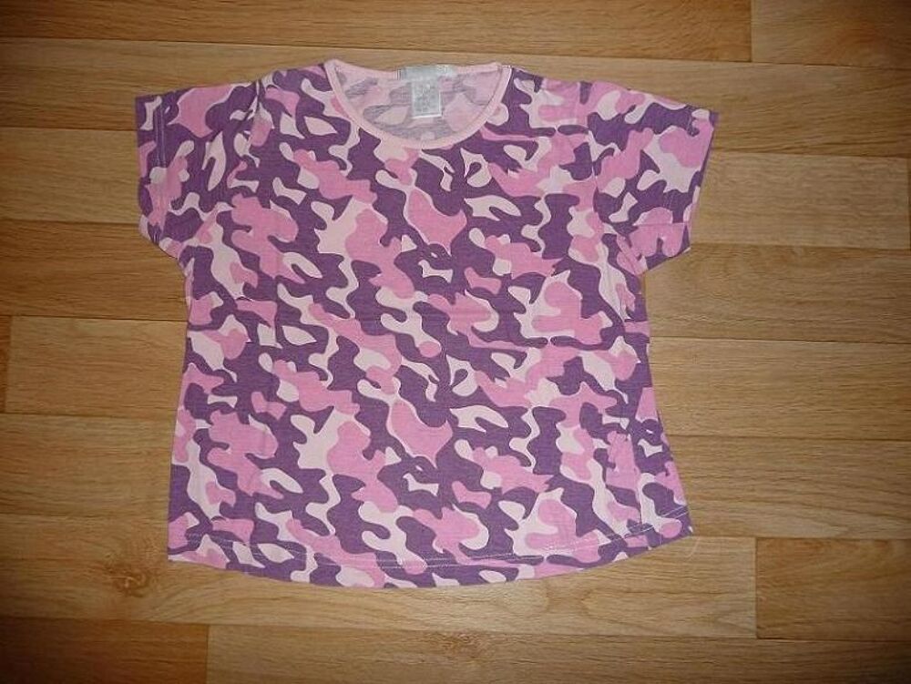 Tee-shirt rose &amp; violet effet camouflage taille 10 ans Vêtements enfants