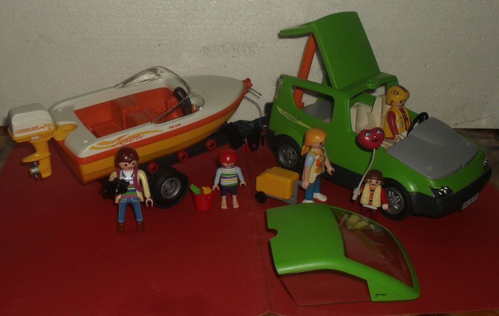 Playmobil Voiture Remorque et Hors-bord Jeux / jouets