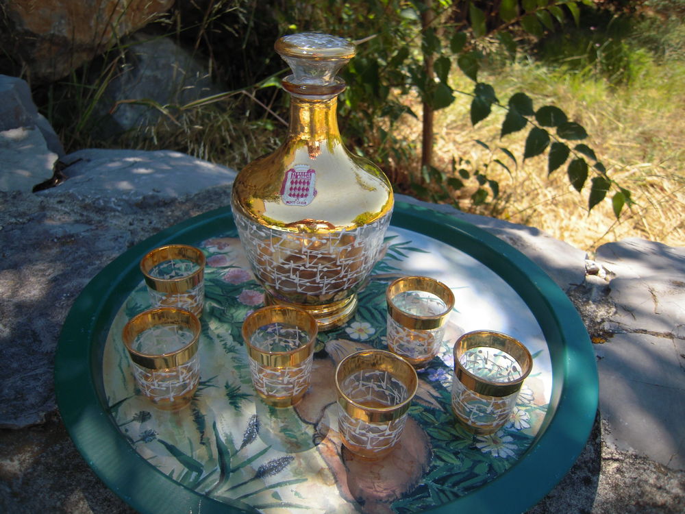 BEAU SERVICE A LIQUEUR 1960 ' S DE MONTE CARLO . Décoration