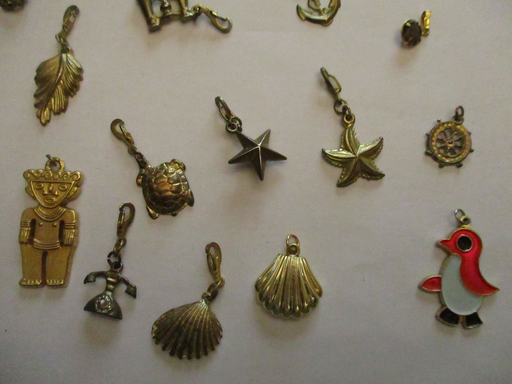 16 sujets diff&eacute;rents pour cha&icirc;ne ou cordons. voir 3 photos Bijoux et montres