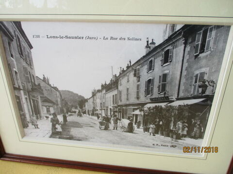 2 Photos Encadrées Lons le Saunier Rue des Salines. 30 Le Vernois (39)