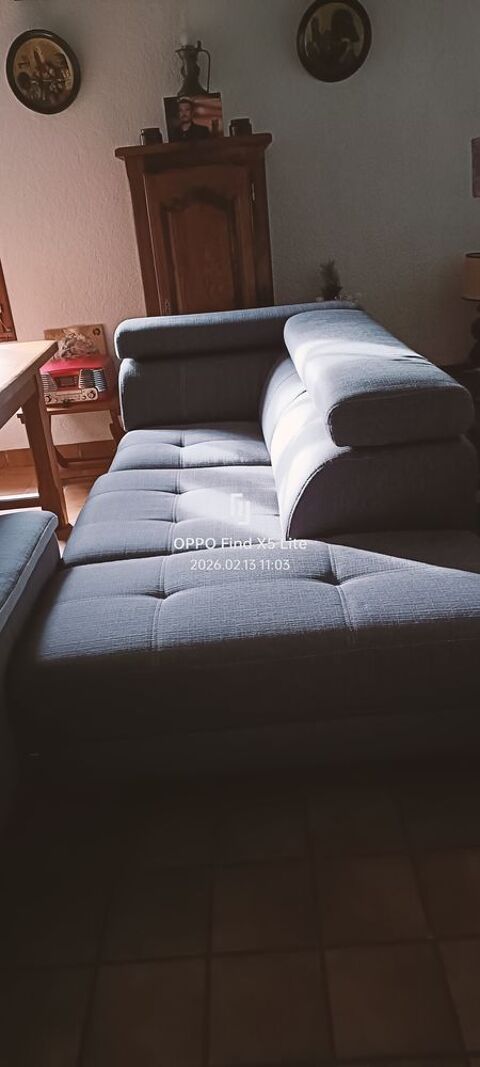 Je canap� d'angle gris clair acheter chez monsieur meub 600 Le Havre (76)