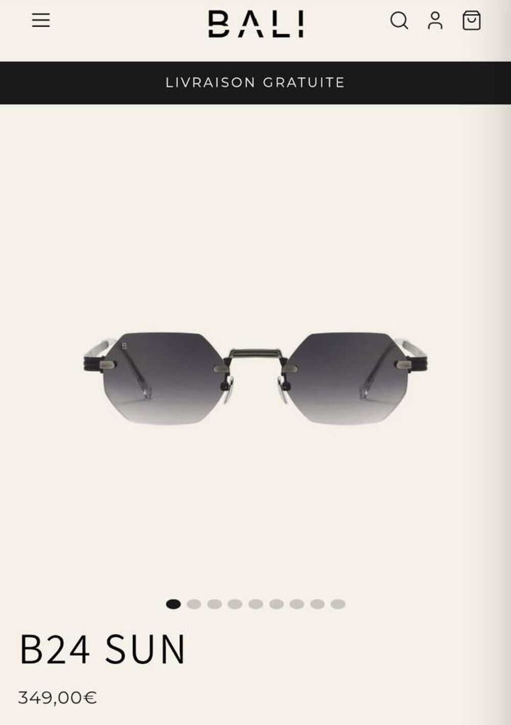 Lunettes luxe plaque et or 24 k Iron Paris/ bali Bijoux et montres
