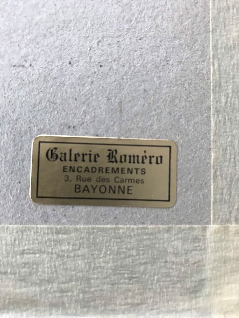 
Cadre repr&eacute;sentation maisons basques 
Bon &eacute;tat Décoration