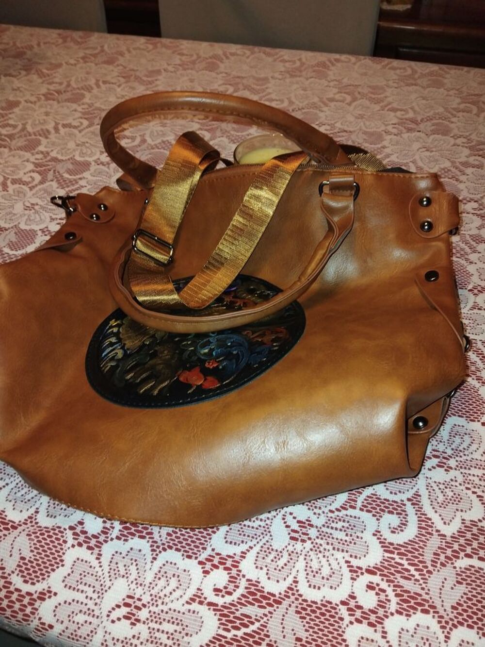 Sac a main marron neuf Maroquinerie