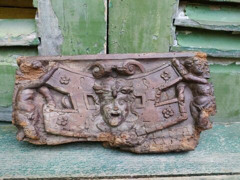 Panneau de Bois Sculpt� Haute �poque Renaissance 90 Loches (37)