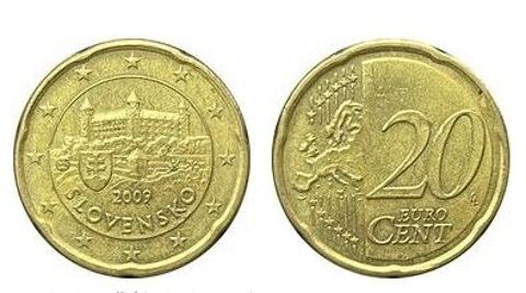 pice de 0,20 cts d'euro  Slovaquie 2009  3 Ervy-le-Chtel (10)