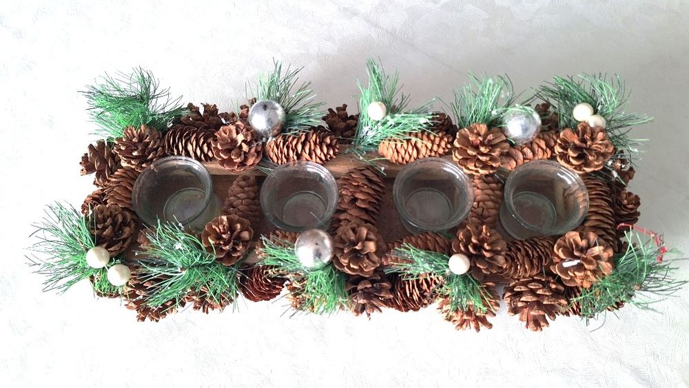 Lot d&eacute;corations No&euml;l 40 boules + d&eacute;cor de table Décoration