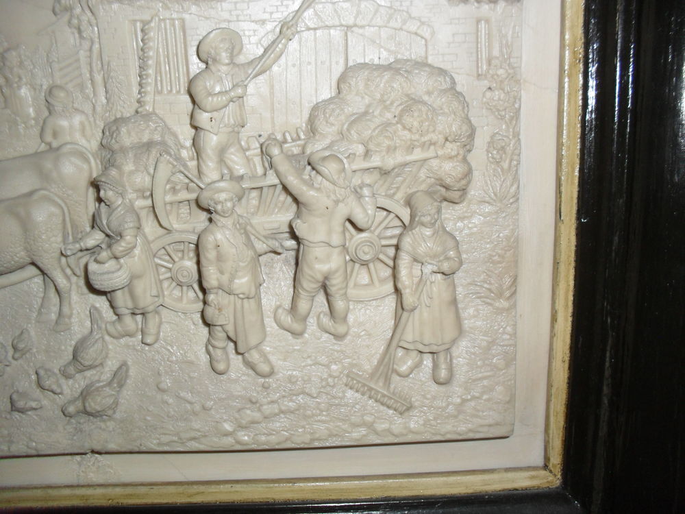 TABLEAU ANCIEN FONTAINE P&Eacute;TRIFIANTE C.FBECKER Décoration