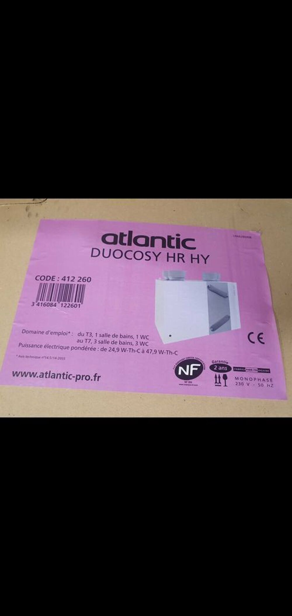 VMC DOUBLE FLUX HAUT RENDEMENT NEUF Electromnager