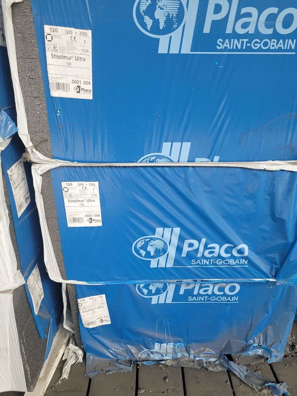  5 PANNEAUX 2500x1200x120mm POLYSTYRENE STISOLMUR ULTRA Bricolage
