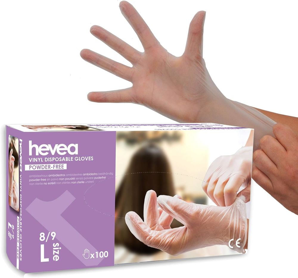 Hevea - Gants en vinyle jetables. Sans talc et sans latex. Bricolage