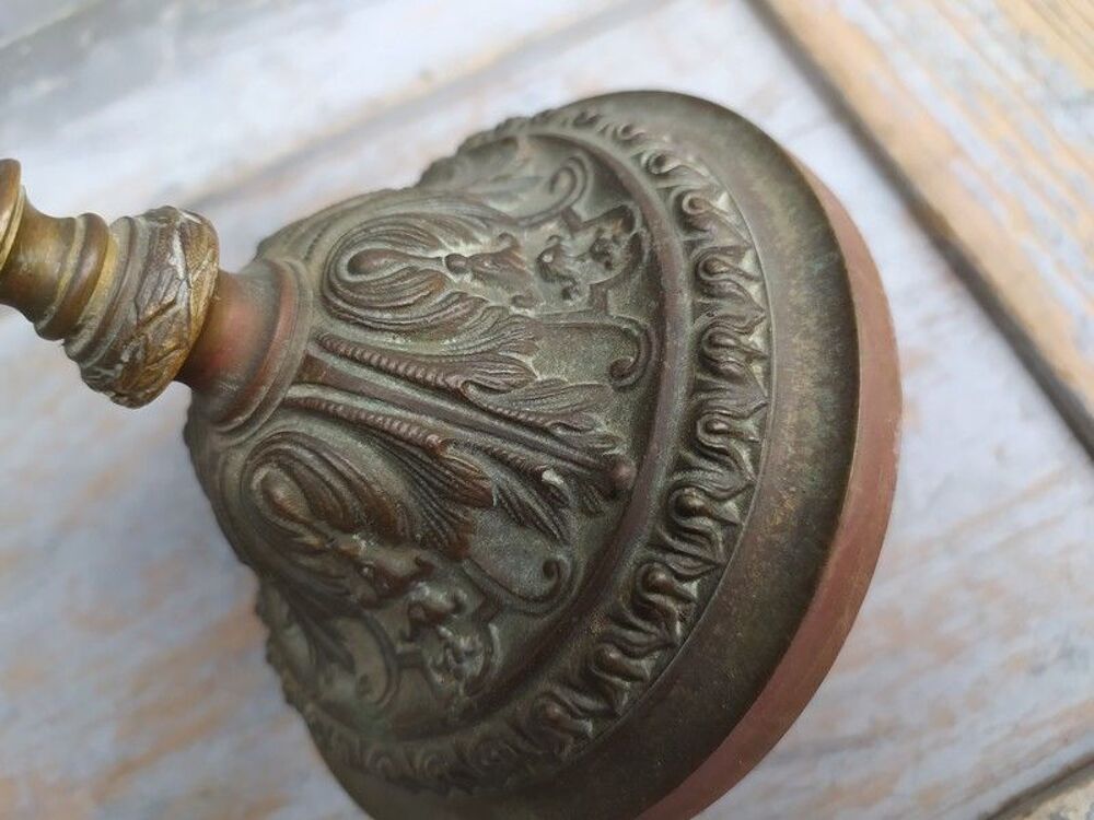 Ancien Bougeoir Bras R&eacute;glable Bronze L. Pinet XIX&egrave;me 