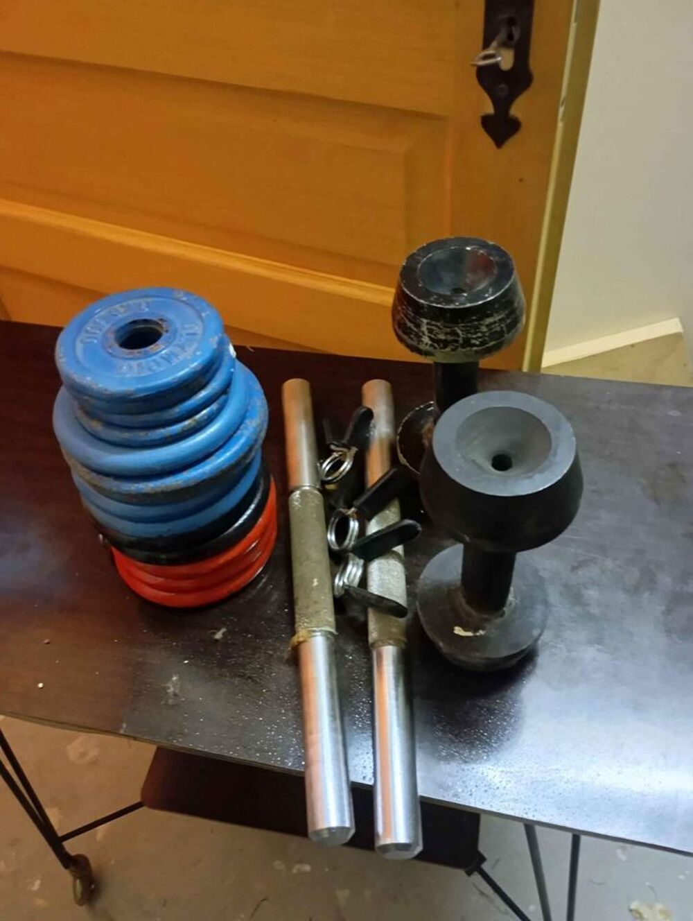 poids et halteres musculation en fonte Sports