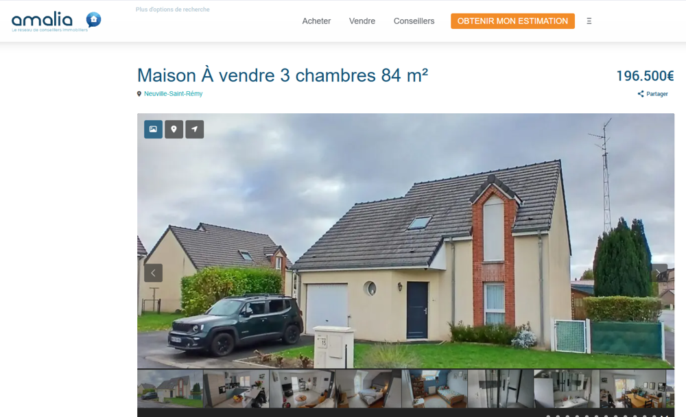 Vente Maison maison Neuville-saint-rémy