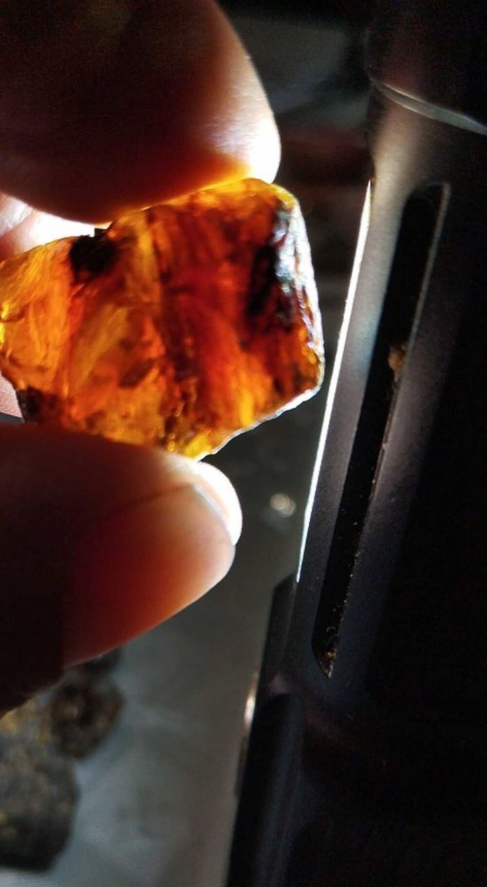 lot d'ambre noir Dominique.49, 65 gr 