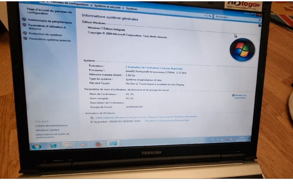 Ordinateur Toshiba harman Matériel informatique