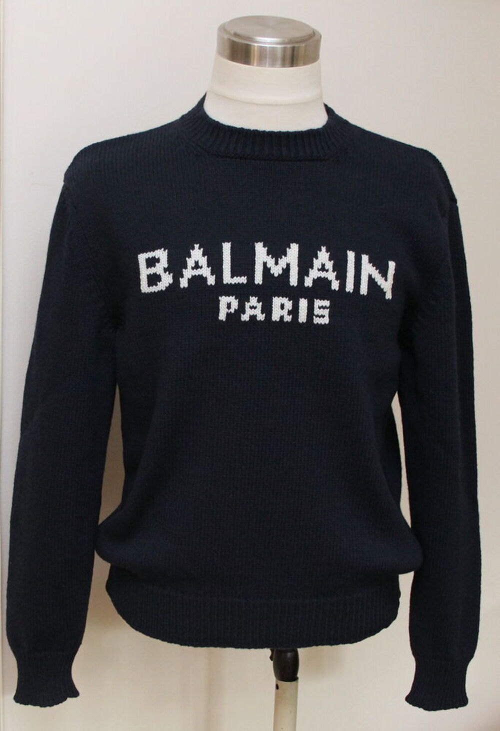 Pull marine BALMAIN T.L Vêtements