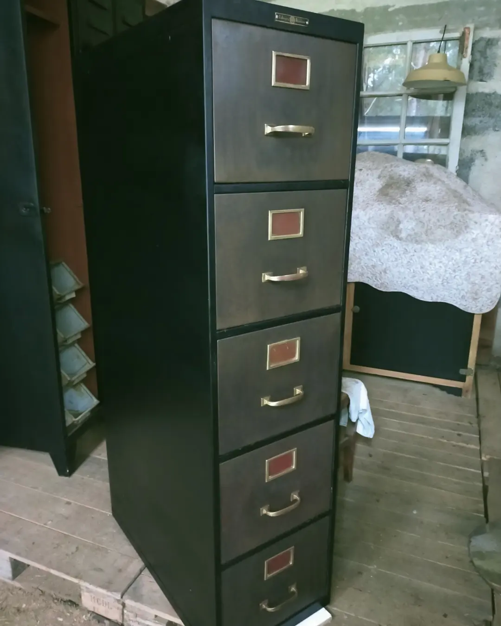 Classeur de rangement, 5 tiroirs, "Library Bureau" Meubles