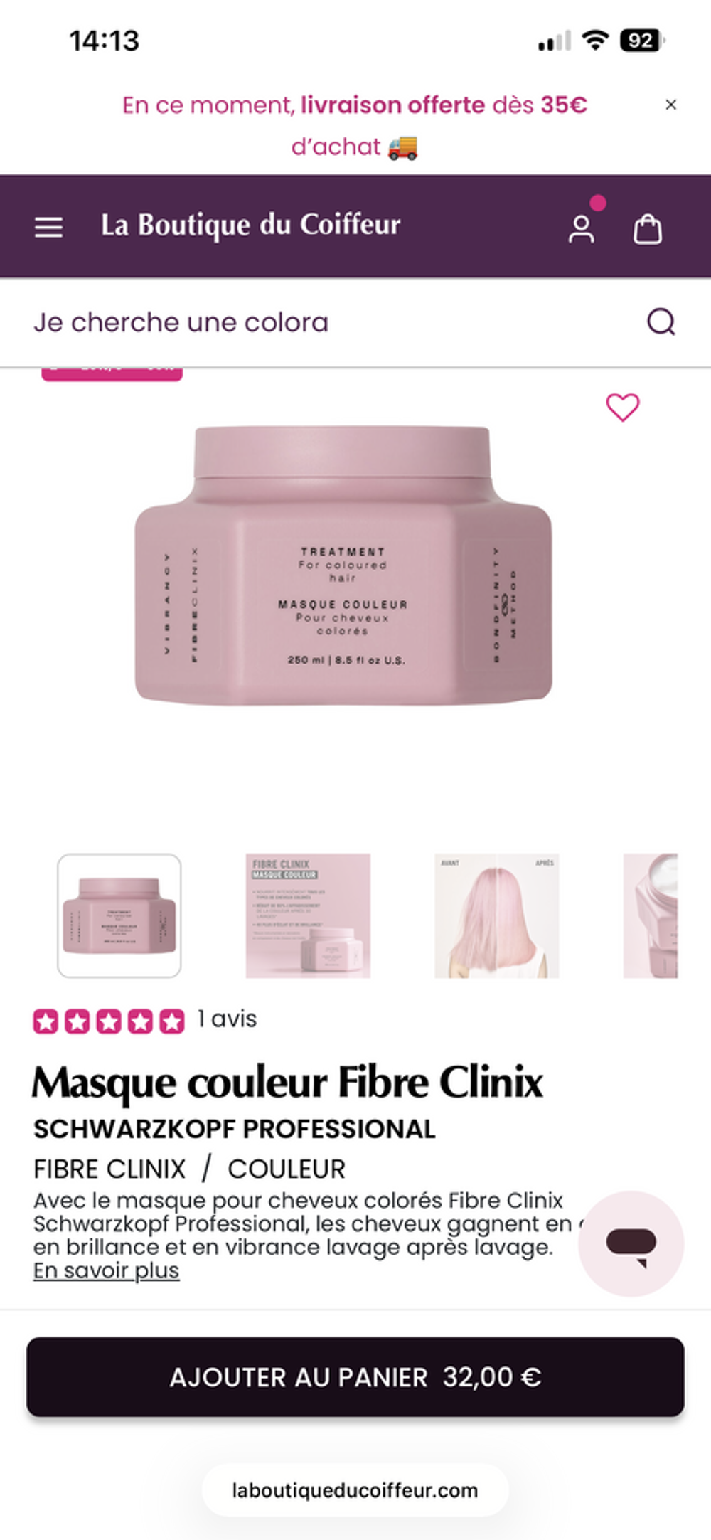 Bien, mais ne me convient pas. Vêtements
