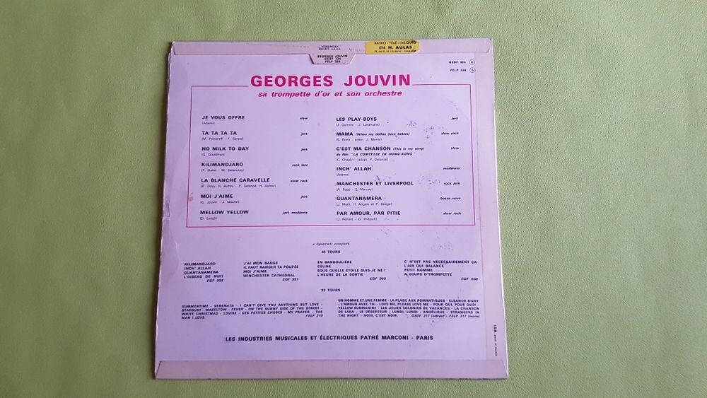 GEORGES JOUVIN CD et vinyles