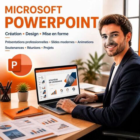 PowerPoint - Cr&eacute;ation et mise en forme de pr&eacute;sentations Pro 30 38000 Grenoble