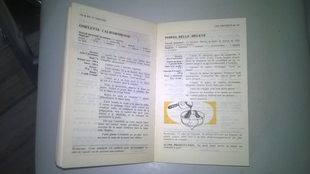 Livre La cuisine rapide Broch&eacute;
1972
Bon etat
Une cuisin
Livres et BD