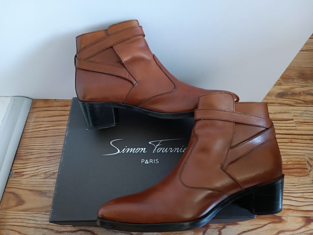 Bottine cuir jodhpur Simon Fournir bottier Paris taille 39 Chaussures