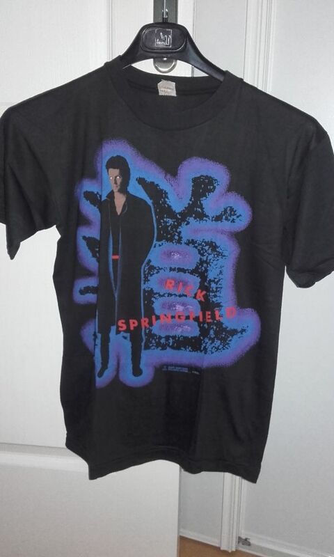 T-Shirt : Rick Springfield - Euro Tour 85 - Taille : M 250 Angers (49)