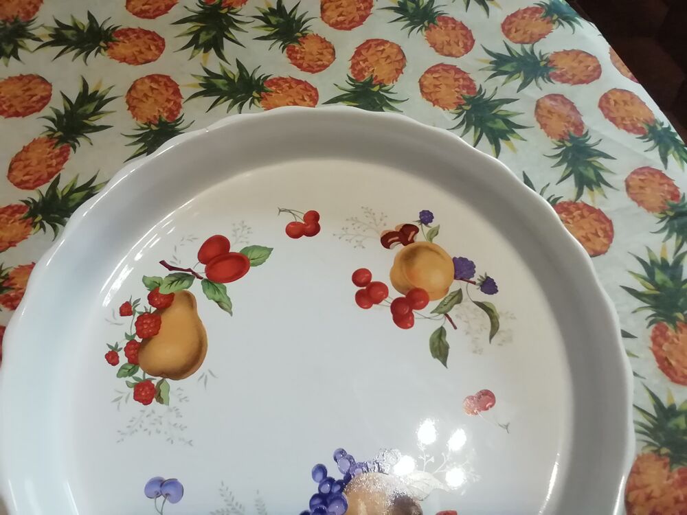 Magnifique plat d&eacute;cor d&eacute;pos&eacute; vintage ann&eacute;e 70 /80 Cuisine