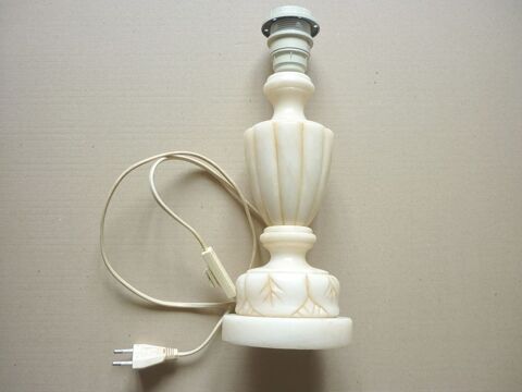 Pied de lampe de chevet en ALBÂTRE - H=32cm - Vintage années 25 Loivre (51)