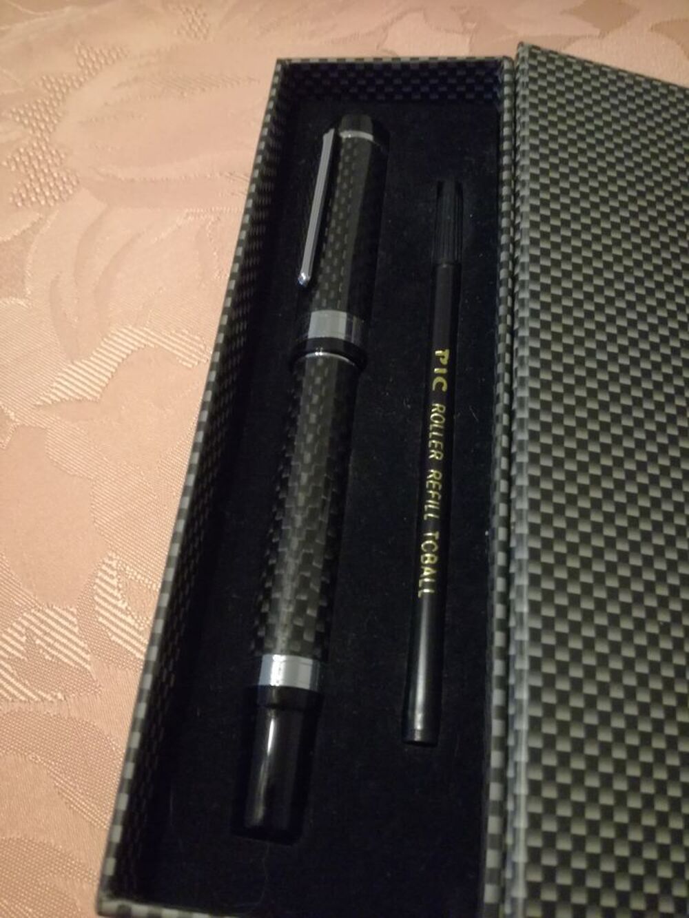 Stylo de luxe en fibre de carbone Décoration