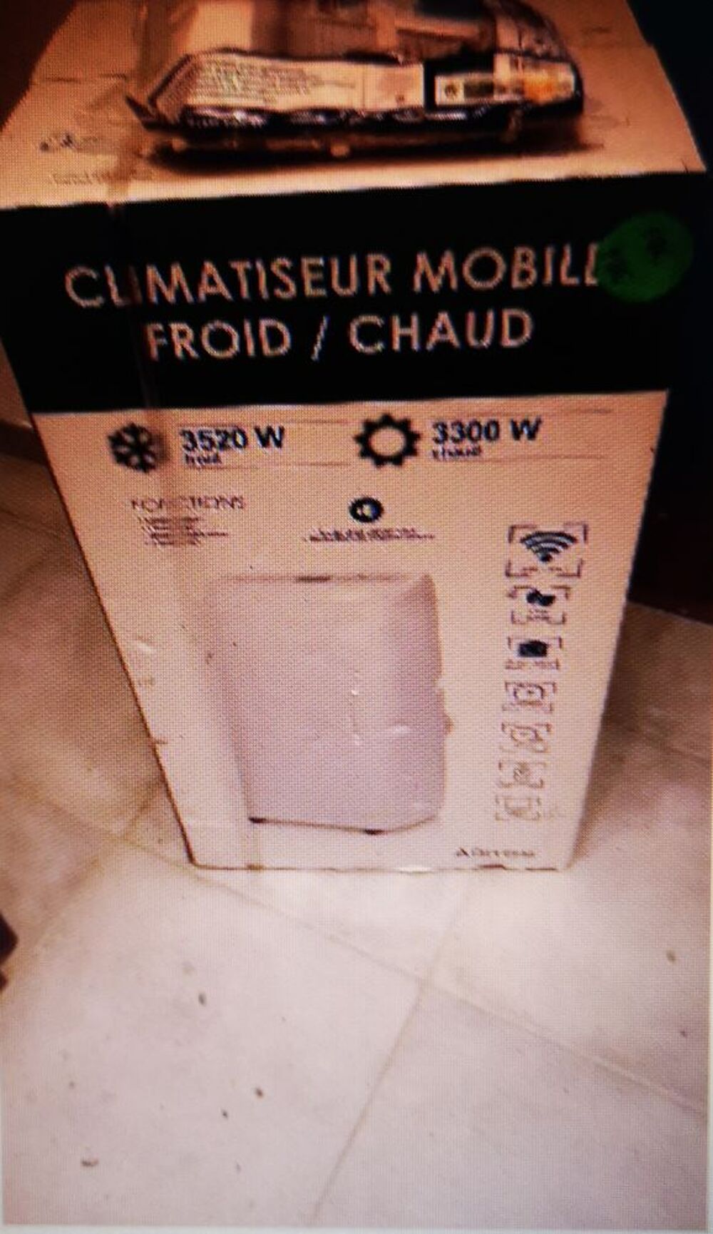 Climatiseur mobile r&eacute;versible neuf Electromnager