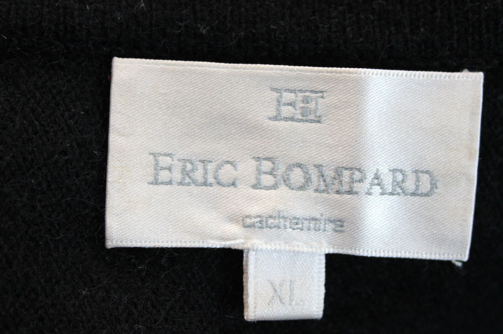 Robe cachemire noire ERIC BOMPARD T.XL Vêtements
