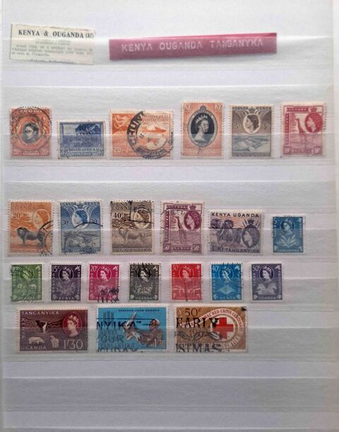 Série de timbres de collection du Kenya Ouganda Tanganyika 12 Gap (05)