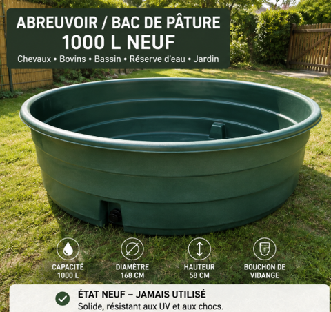 Grand bac 1000 L neuf  / Multiples usages 200 Colomiers (31)