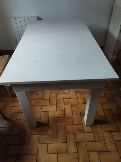 Table de séjour en bois blanc 50 Cesson-Sévigné (35)