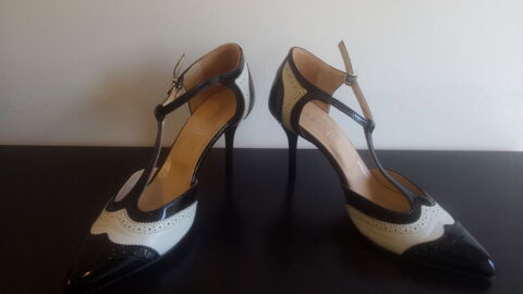 Chaussure noir et blanche marque Mango 15 Les Peintures (33)