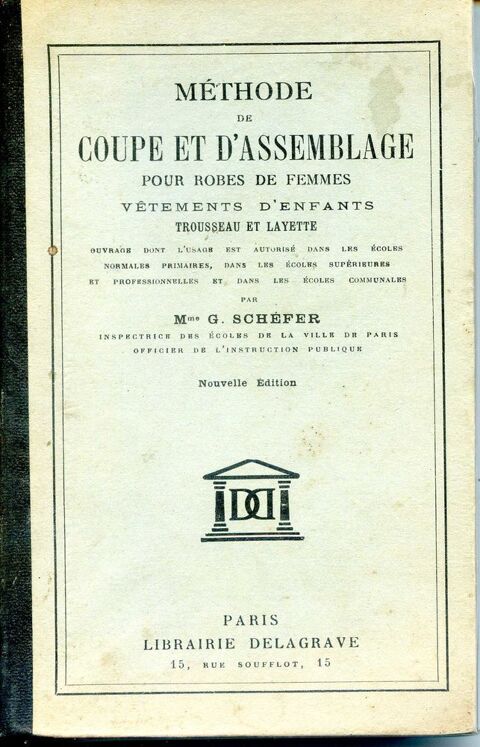 M�thode de coupe et d'assemblage - Mme G. Sch�fer, 20 Rennes (35)