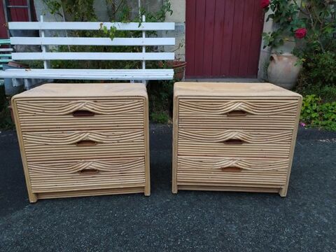 Meubles Chevets Rotin Design Style Côtier Vintage 0 Loches (37)