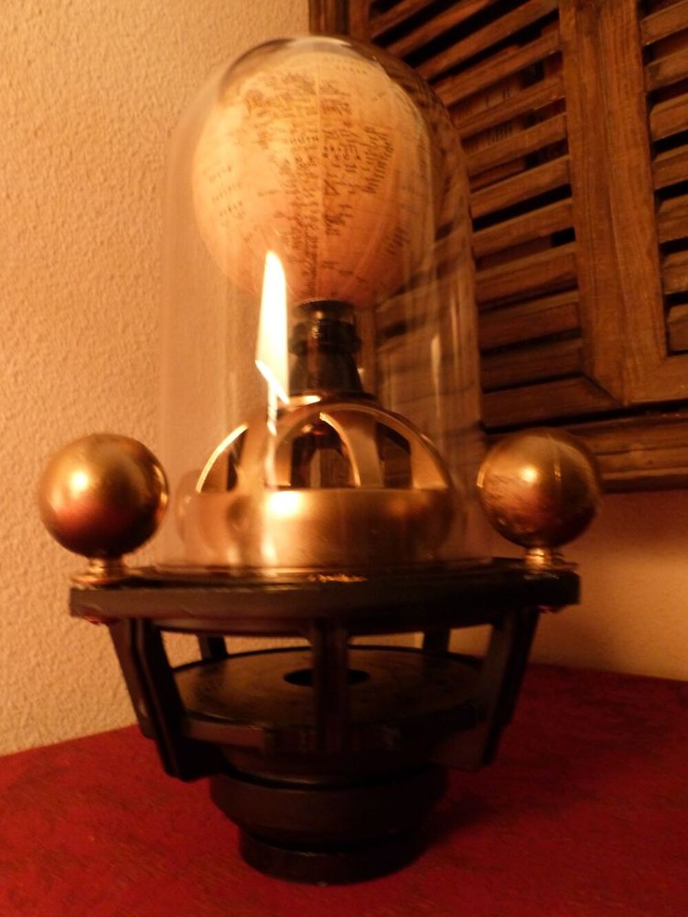 Tableau &amp; Globe de Curiosit&eacute; "ASTRONOMIA XIX" Steampunk Décoration