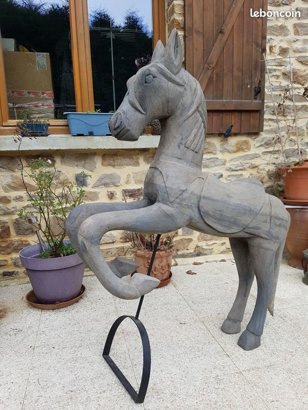 Cheval bois d&eacute;coration Décoration