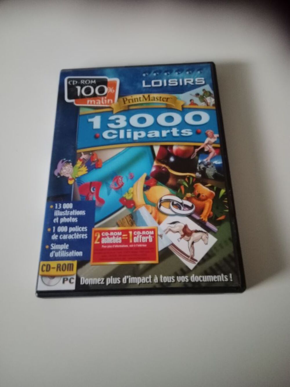 CD Rom 13000 Cliparts Jeux / jouets