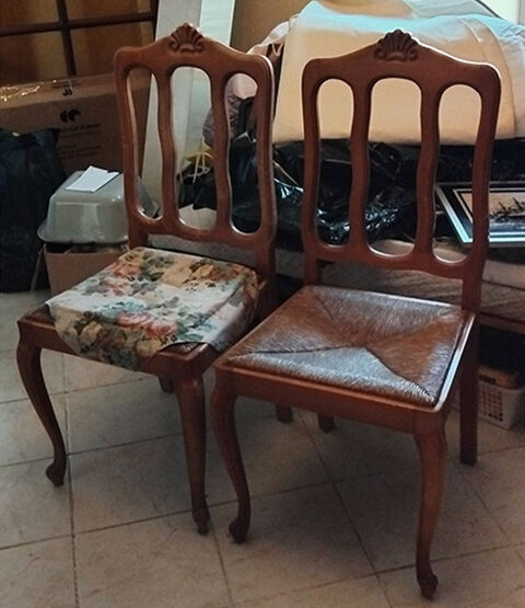 2 chaises avec paillage Haudainville (55)