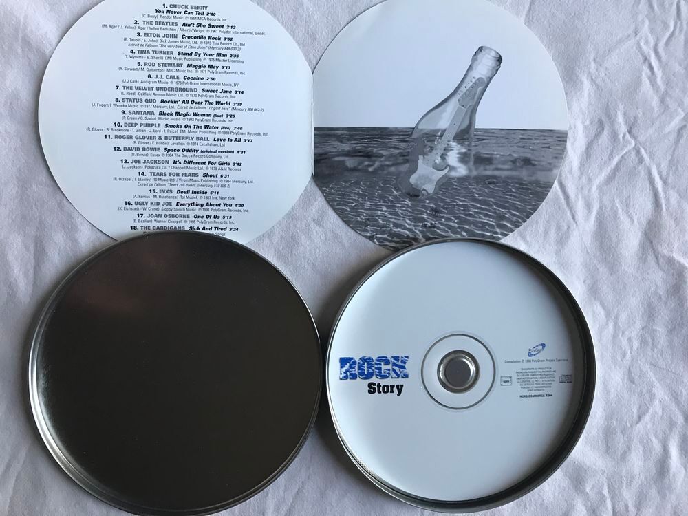 CD Rock Story - Boitier M&eacute;tal CD et vinyles