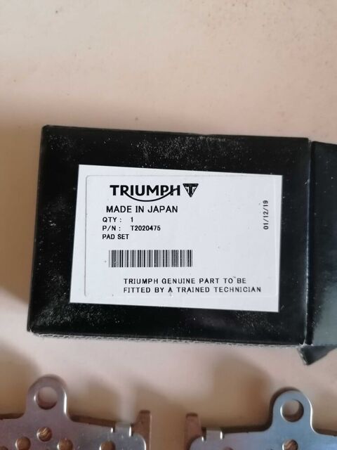 plaquettes de frein Triumph Saint-Jean-de-Bournay (38)