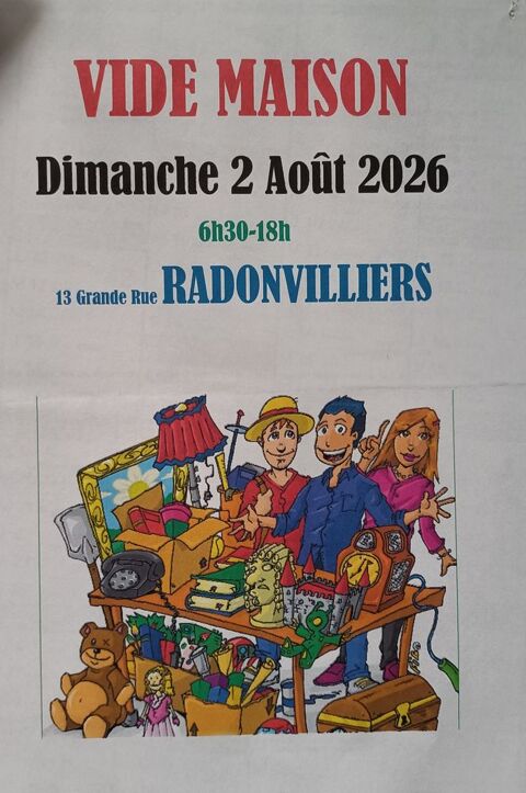 VIDE MAISON VIDE GRENIER VIDE GRANGE
En famille et entre ami Radonvilliers (10)
