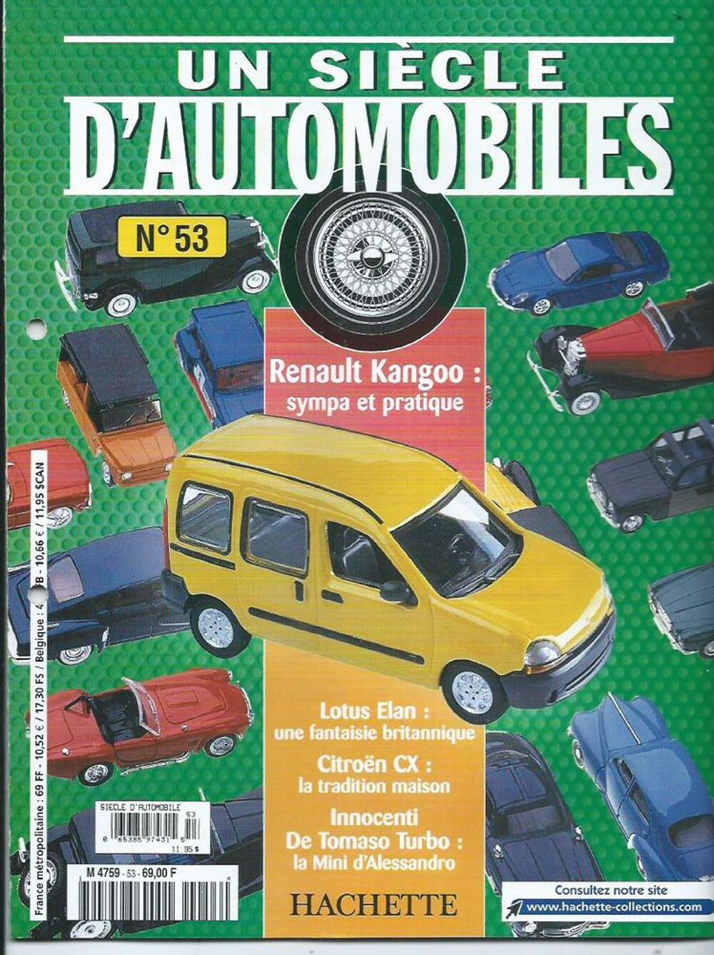 Renault kangoo 1/43 + Le fascicule n&deg; 53 + boite marque soli 