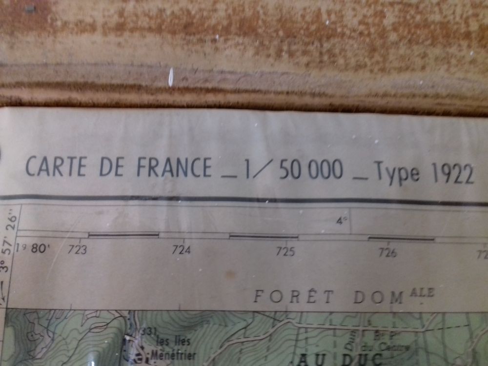 Carte de FRANCE SAULIEU Décoration
